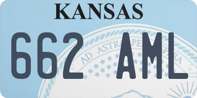 KS license plate 662AML