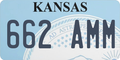 KS license plate 662AMM