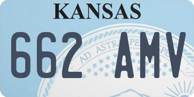 KS license plate 662AMV