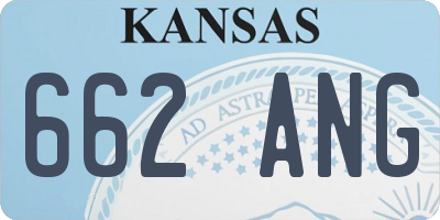 KS license plate 662ANG