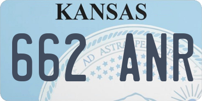 KS license plate 662ANR