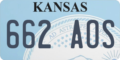 KS license plate 662AOS