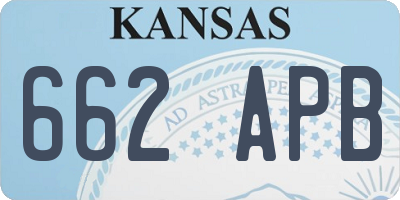 KS license plate 662APB