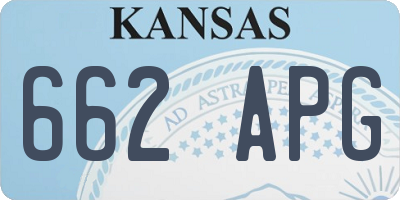 KS license plate 662APG