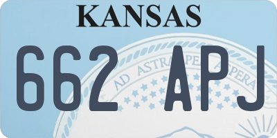 KS license plate 662APJ