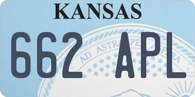 KS license plate 662APL
