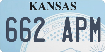KS license plate 662APM