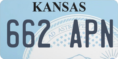 KS license plate 662APN