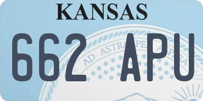 KS license plate 662APU