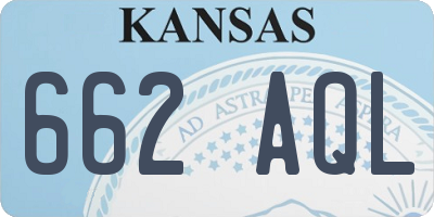 KS license plate 662AQL