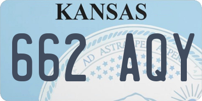 KS license plate 662AQY