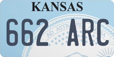 KS license plate 662ARC