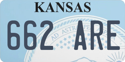 KS license plate 662ARE