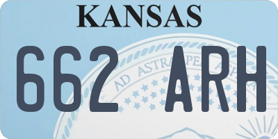 KS license plate 662ARH