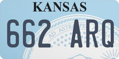 KS license plate 662ARQ