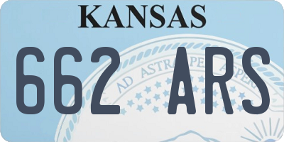 KS license plate 662ARS