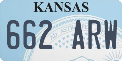 KS license plate 662ARW
