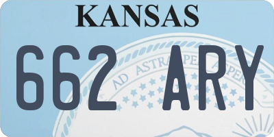 KS license plate 662ARY
