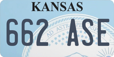 KS license plate 662ASE