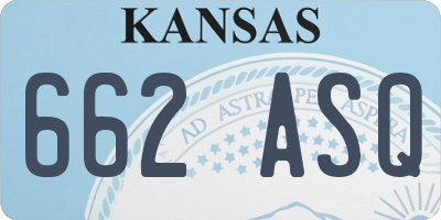 KS license plate 662ASQ