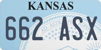 KS license plate 662ASX