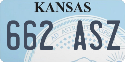 KS license plate 662ASZ