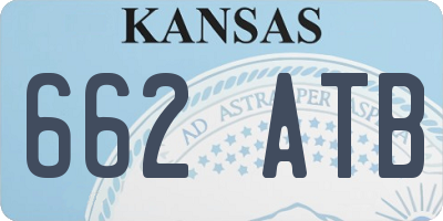 KS license plate 662ATB