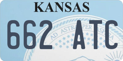 KS license plate 662ATC