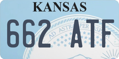 KS license plate 662ATF