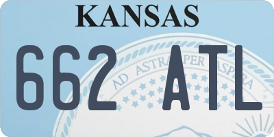 KS license plate 662ATL