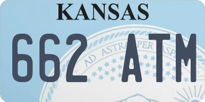 KS license plate 662ATM