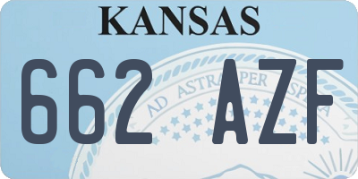 KS license plate 662AZF
