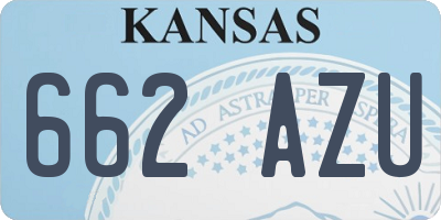 KS license plate 662AZU
