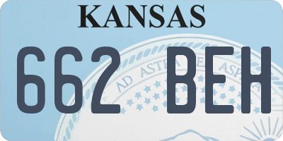KS license plate 662BEH