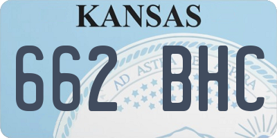 KS license plate 662BHC
