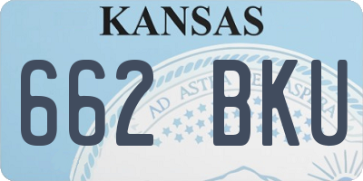 KS license plate 662BKU