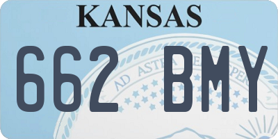 KS license plate 662BMY
