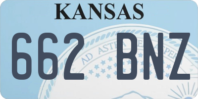 KS license plate 662BNZ