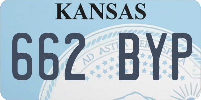 KS license plate 662BYP