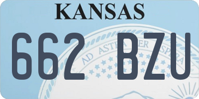 KS license plate 662BZU