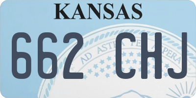 KS license plate 662CHJ