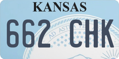 KS license plate 662CHK