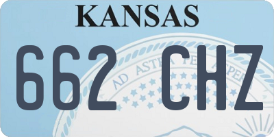 KS license plate 662CHZ