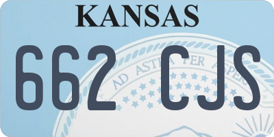 KS license plate 662CJS