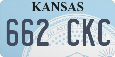 KS license plate 662CKC
