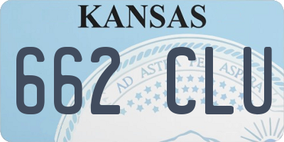 KS license plate 662CLU