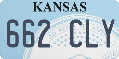 KS license plate 662CLY