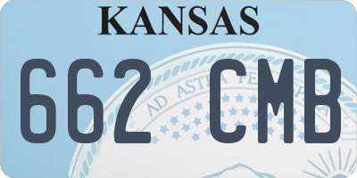 KS license plate 662CMB