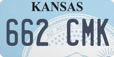 KS license plate 662CMK