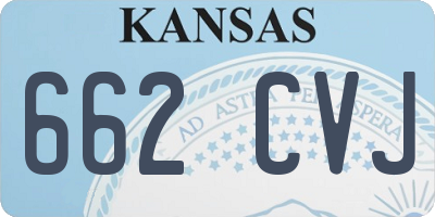 KS license plate 662CVJ